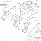 DL1000A,XA Fuel tank cover (dl1000xal8 e33)