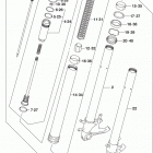 GSX,R600 Передняя вилка