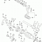 DR,Z400S Механизм  переключения передач