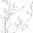 VL1500T Задний торм цилиндр