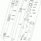VL1500B Передняя вилка