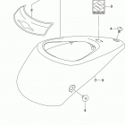 VL1500T Fuel tank front cover