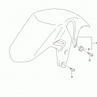 GSX S750 Front fender (gsx-s750al5 e28)