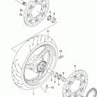 GSX S750 Front wheel (gsx-s750al5 e28)
