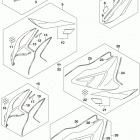 GSX R750 Fuel tank cover