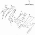 GSX S750 Frame body cover