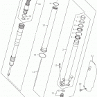 RM Z450 Lh front fork damper