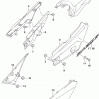 DR200S Обтекатель рамы