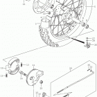 DR Z125,L Rear wheel (dr-z125l5 e28)