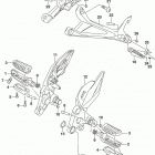 GSX S750 Подножки