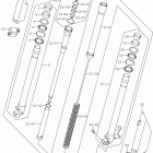 DR Z400SM Передняя вилка