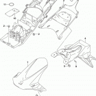 GSX R600 Rear fender (gsx-r600l5 e03)