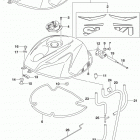 GSX R600 Fuel tank (gsx-r600l5 e28)