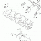 GSX R750 Throttle body hose  /  joint (gsx-r750l5 e03)