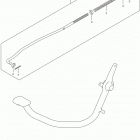 TU250X Rear brake rod