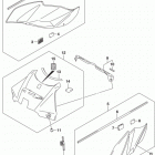 GSX S750 Fuel tank side cover