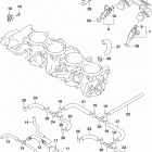 GSX R750 Throttle body hose  /  joint (gsx-r750l5 e33)