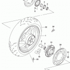 GSX S750 Rear wheel (gsx-s750al5 e28)