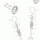 RM Z450 Распределительный вал  /  клапана