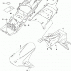 GSX R750 Rear fender (gsx-r750l5 e28)