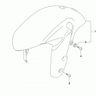 GSX R600 Front fender (gsx-r600l5 e33)