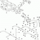 GSX R1000 Throttle body hose  /  joint (gsx-r1000l5 e33)