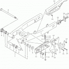 DR Z125,L Rear swingingarm (dr-z125l5 e33)