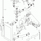 VL1500B Радиатор и Патрубки