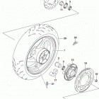 GSX S750 Rear wheel (gsx-s750l5 e03)
