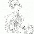 GSX S750 Front wheel (gsx-s750l5 e03)