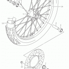DR Z125,L Front wheel (dr-z125ll5 e33)