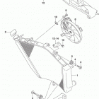 GSX R750 Radiator (gsx-r750l5 e28)