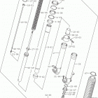 DR Z400S Передняя вилка