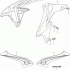 RM Z250 Fuel tank cover