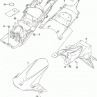 GSX R750 Rear fender (gsx-r750l5 e03)