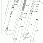 GSX R600 Передняя вилка