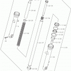 TU250X Передняя вилка