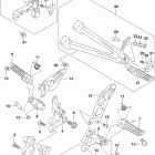 GSX R600 Подножки
