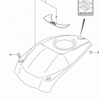 VZ800 Fuel tank cover