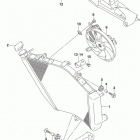 GSX R750 Radiator (gsx-r750l5 e33)