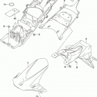 GSX R750 Rear fender (gsx-r750l5 e33)