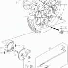 DR Z125,L Rear wheel (dr-z125l5 e33)
