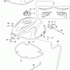 GSX R750 Fuel tank (gsx-r750l5 e33)