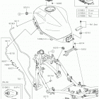 Ninja 400 (EX400HJFA) Топливный бак