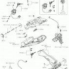 Ninja 650 (EX650JKF) Замок зажигания  /  замки  /  отражатели