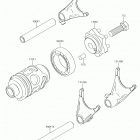 KX100 (KX100FKF) Шестерни   /  вилки переключения