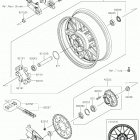Z900RS CAFE Заднее колесо  /  цепь