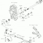 NINJA ZX-6R ABS Механизм переключения передач