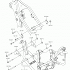 KLX250 Крепление двигателя