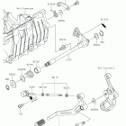 Ninja 400 (EX400HJFA) Механизм переключения передач
